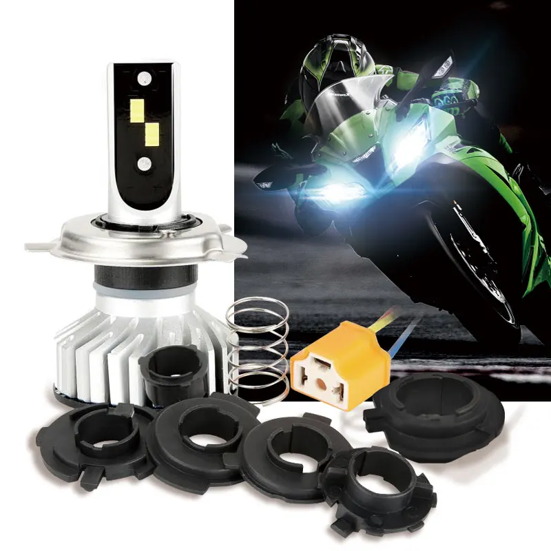 

EURS 35W 3500LM H4 LED Motorcycle Headlight LED 9003 Bulbs Hi Lo beam CSP Chip Moto LED Motorbike Headlight Lamp 6000K White 12V