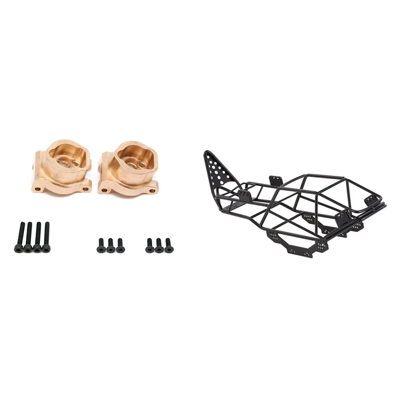 

Full Tube Frame Chassis Body Roll Cage For 1/10 RC Axial SCX10 With 2Pcs RC Rear Axle C Cup And Screw For Traxxas TRX4