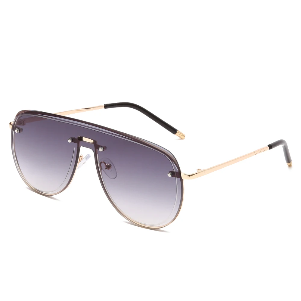 Солнцезащитные очки без оправы UV400 для мужчин и женщин роскошные брендовые