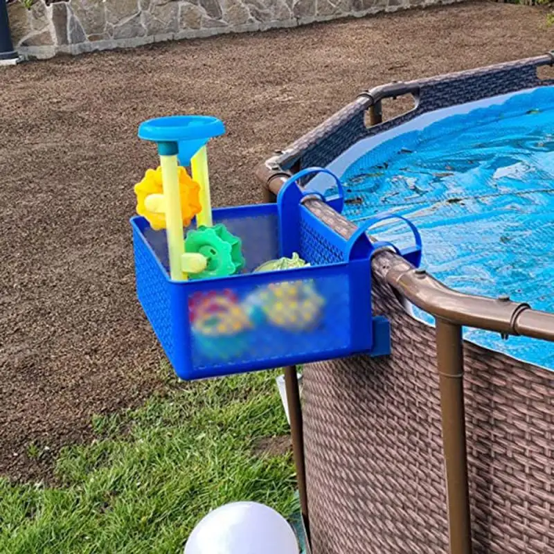

1PCS Household Outdoor Swimming Pool Storage Hanging Basket Disassembly Storage Baskets For Your Goggles Floats Pool Toys