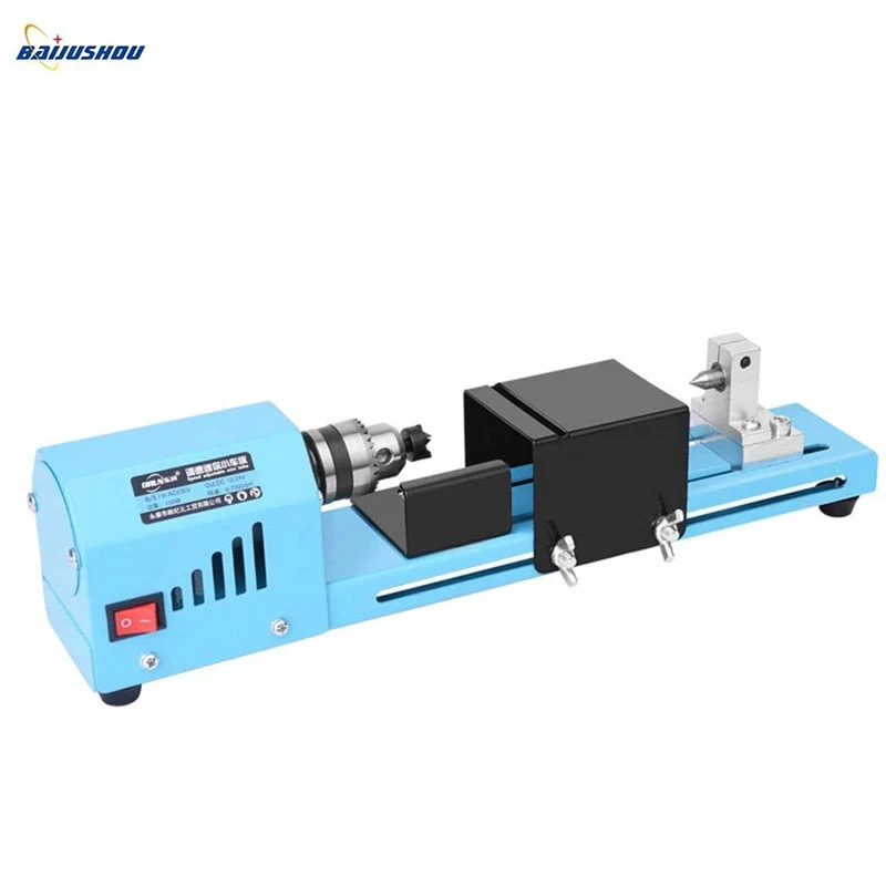 

Миниатюрный токарный станок, деревообрабатывающий инструмент для шлифовки и полировки бусин, 12-24 В постоянного тока