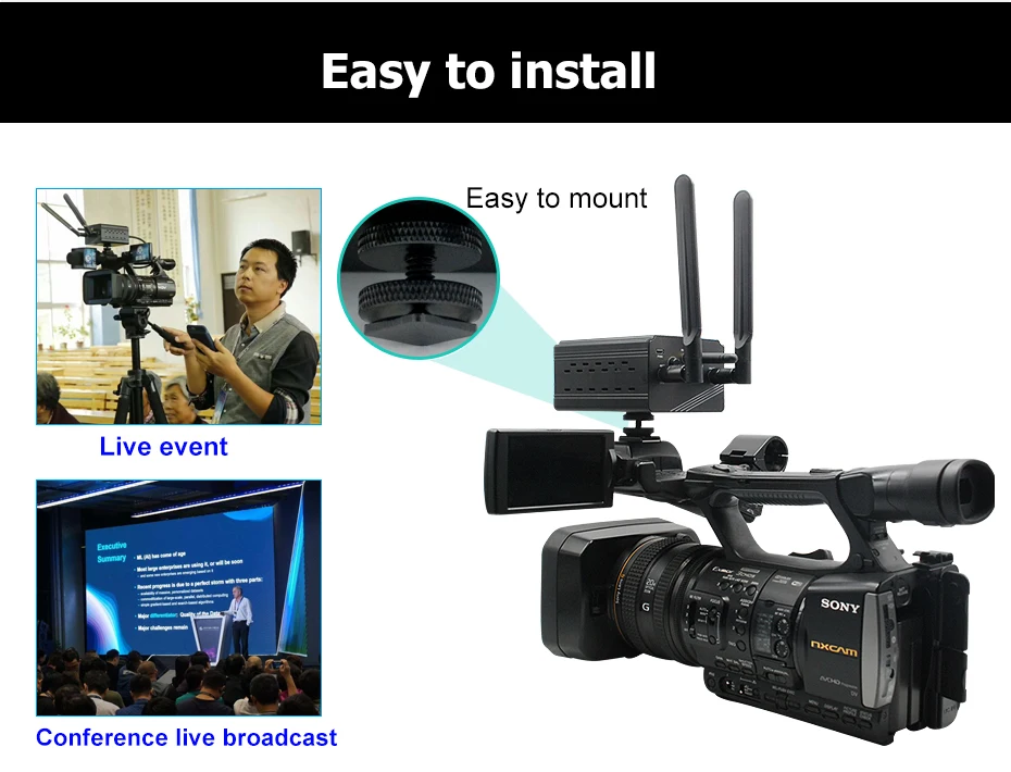 4G wifi видео передатчик H.264 H.265 HEVC HDMI беспроводной 4G живое потоковое Wi-Fi IPTV RTMP видео кодер для Facebook трансляции