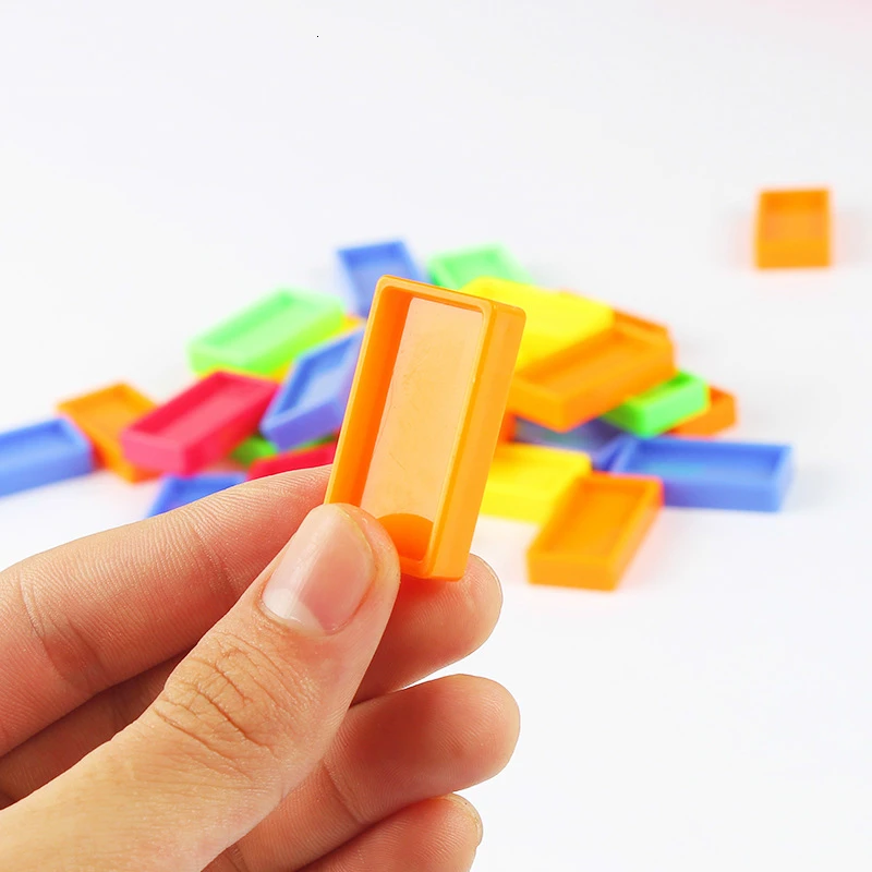 

Automatic Domino Brick Laying Toy Train Car With Sound Light Elevator Springboard Bridge Catapult Dominoes Set Gift For Children