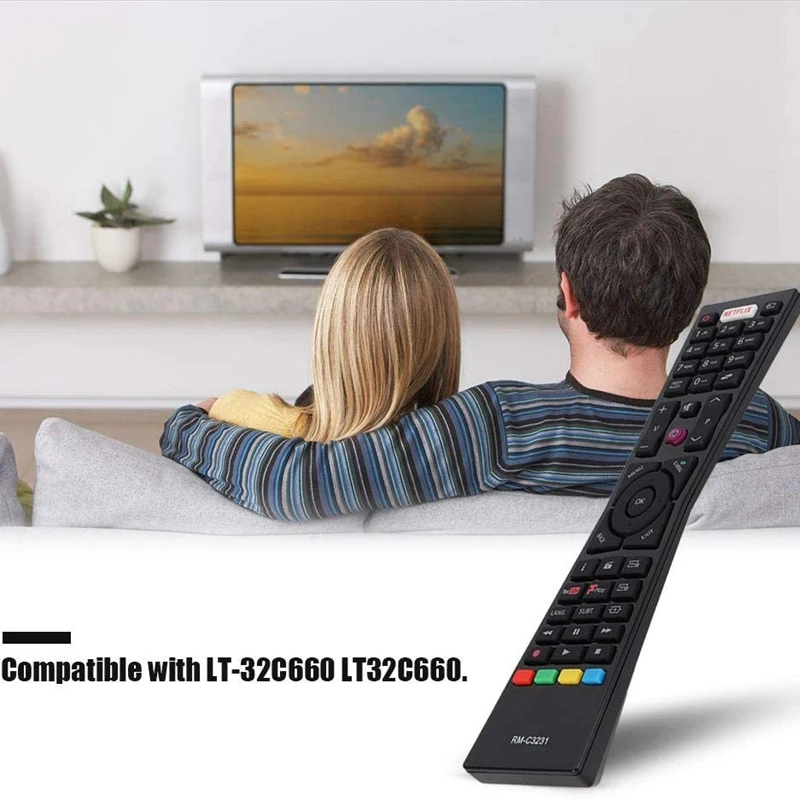 Replacement Remote Control RM-C3231 for Currys JVC Smart 4K LED TVs with NETFLIX YouTube LT24C656 LT-24C656 LT24C661 | Электроника
