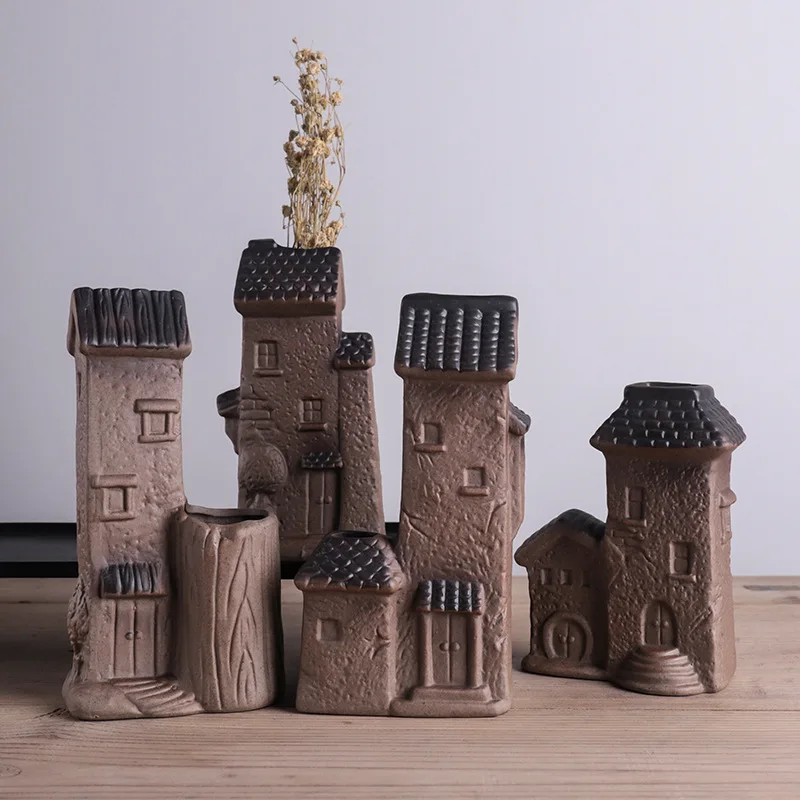 Керамическая ваза в китайском стиле креативные маленькие украшения для дома Tulou