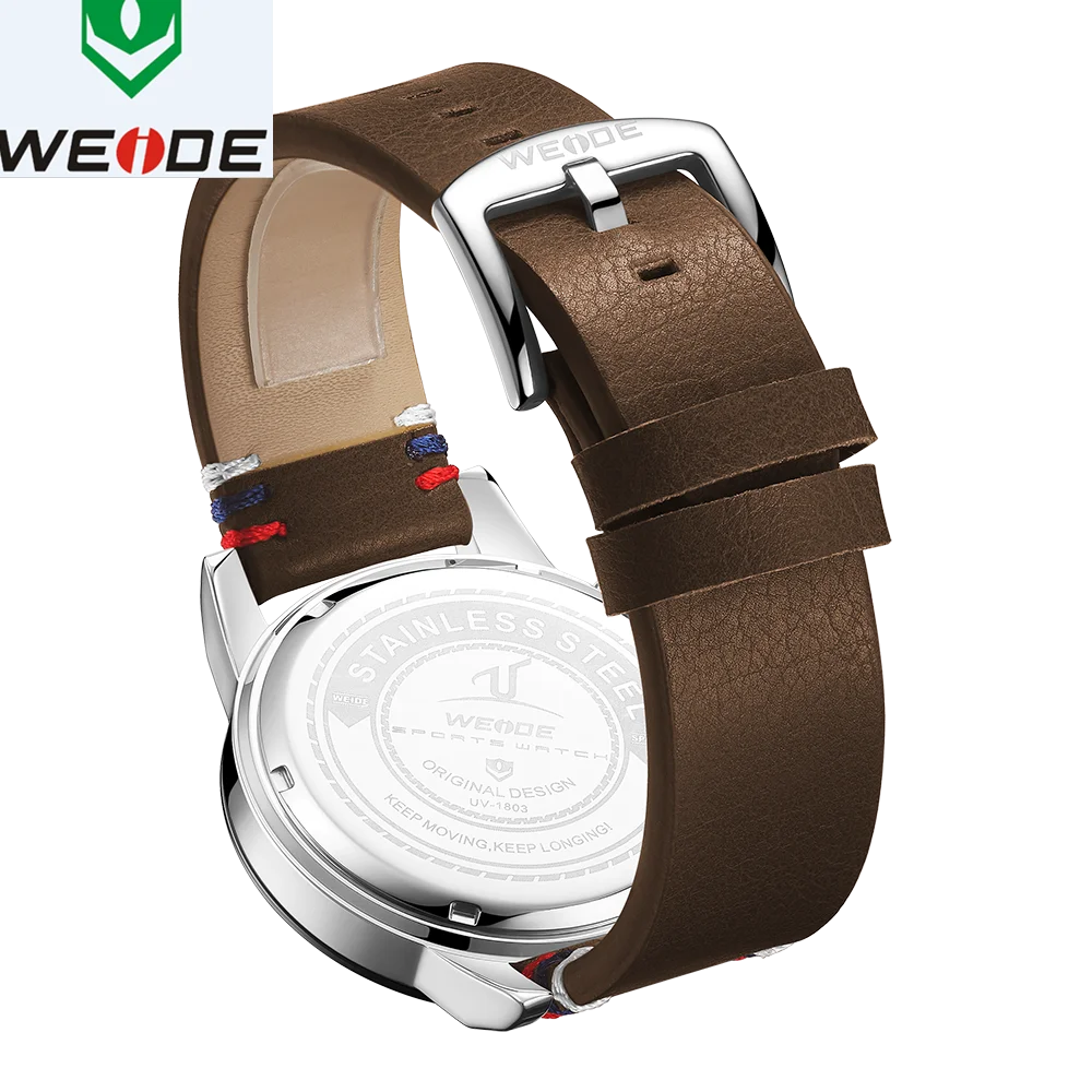 WEIDE Роскошные мужские часы европейские кожаные мужские часы высококачественные водонепроницаемые мужские часы Relogio Masculino спортивные цифровые часы с цифрами и датой