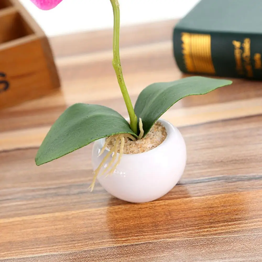 

1Pc Potted Artificial Butterfly Orchid Flower Stage Garden Wedding Party Decor Desktop Decor for Home Garden Balcony Decor Plant