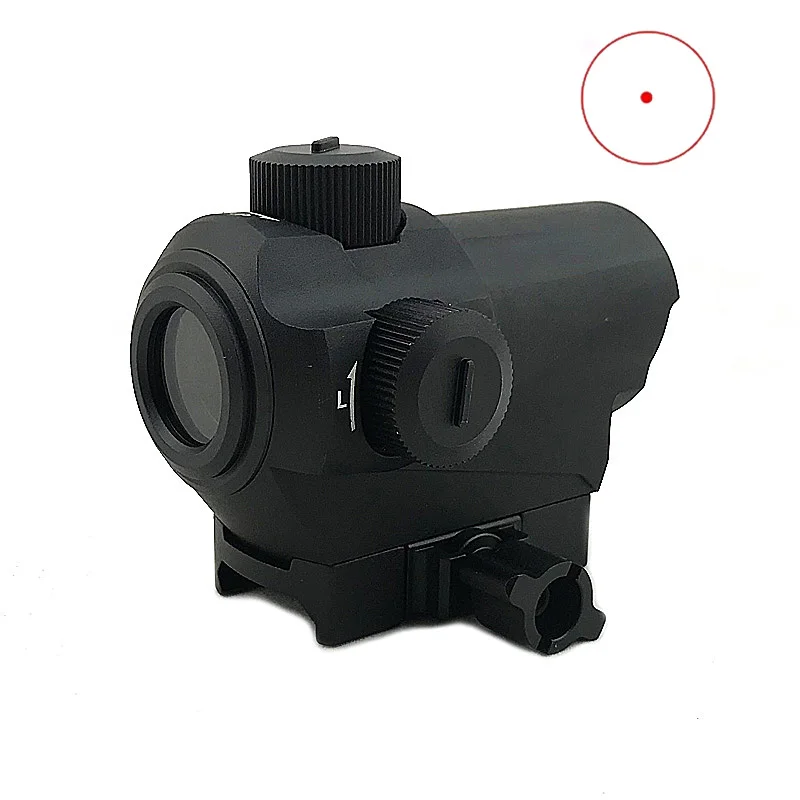 Tactical D10 Red Dot Sight 1.5 MOA Micro Red Dot Scope With 20mm Riser Mount Hunting Rifle Optics