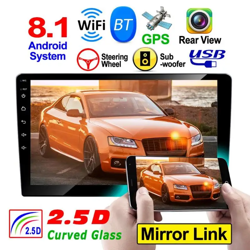 RK A709 9 дюймов четырехъядерный Автомобильная магнитола на андроид BT WiFi gps FM