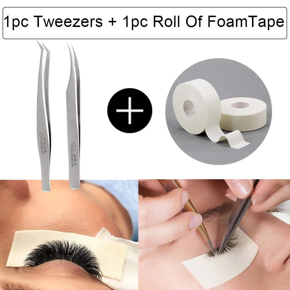 Пенная губка лента для ресниц под патчи пинцет наращивания накладные ресницы