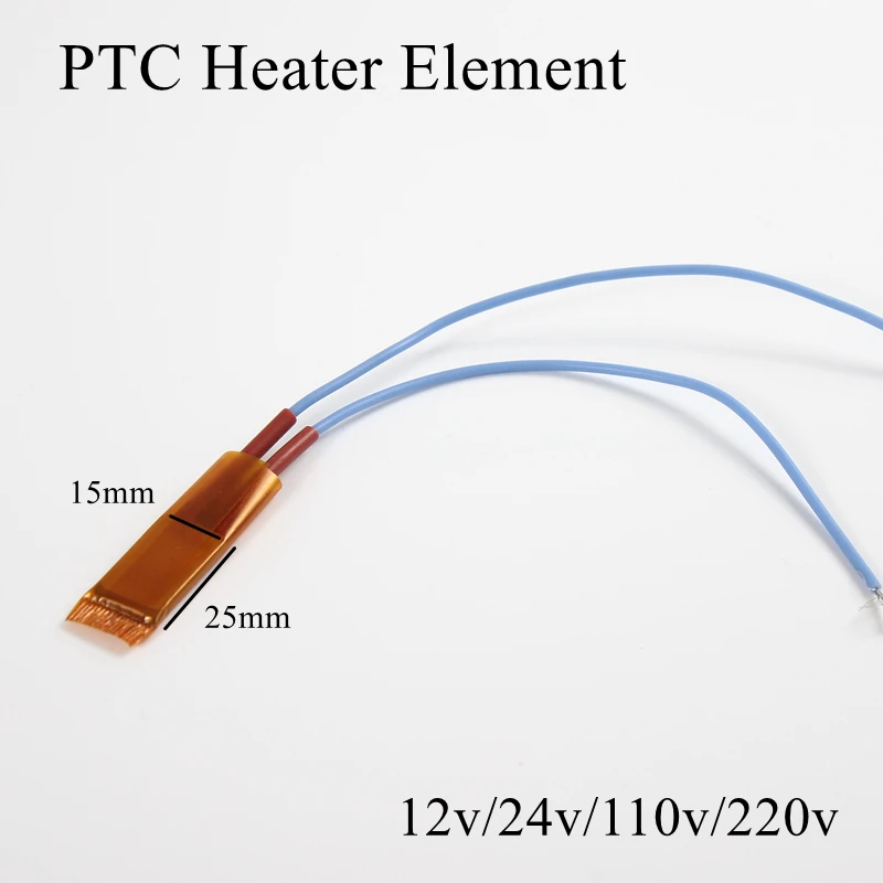1 шт. 25x15 мм 12 В 230 градусов Цельсия PTC нагревательный элемент постоянный термостат