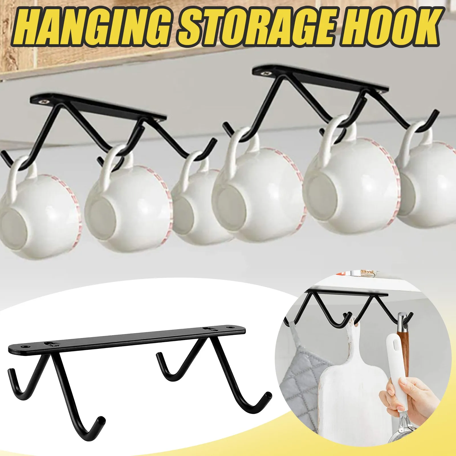 2/3 шт. кружка крючки шкафчик для кофе Кухня подстаканник принадлежности хранения