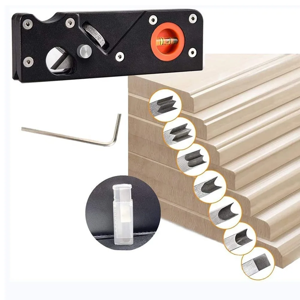 

Handheld Chamfer Plane,Woodworking Trimming45 Degree Bevel And Cutter Head 154.5*50*20mm Cutter Head Woodworking Cutter Head