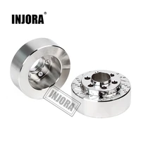 injora 2pcs brass silver anodized brake disc weights for 1 9 2 2 inch wheel trx4 trx6 axial scx10 90046 axi03007