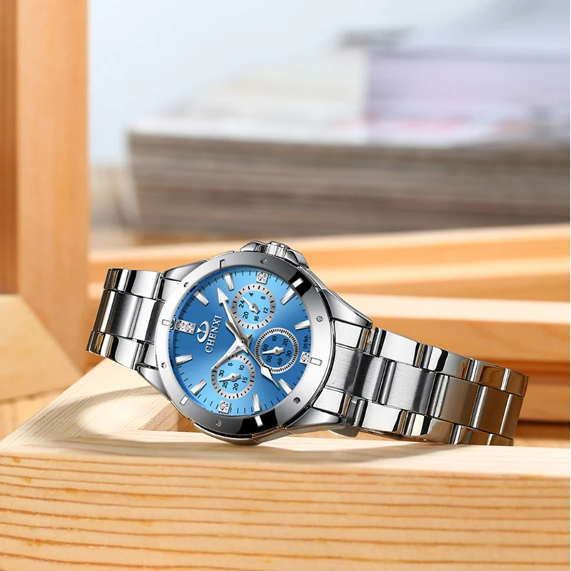 

Relogio Feminino Fashion Stainless Steel Silver Women Quartz Watches Waterproof Casual Women's Wrist Watch 2021 Zegarek Damski