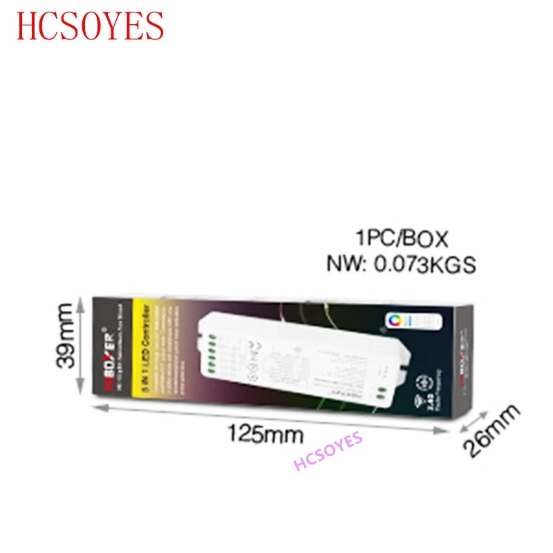 MIBOXER LS2 Беспроводной DC12V 24V 5 в 1 умный контроллер для одного Цвет цветная (RGB)