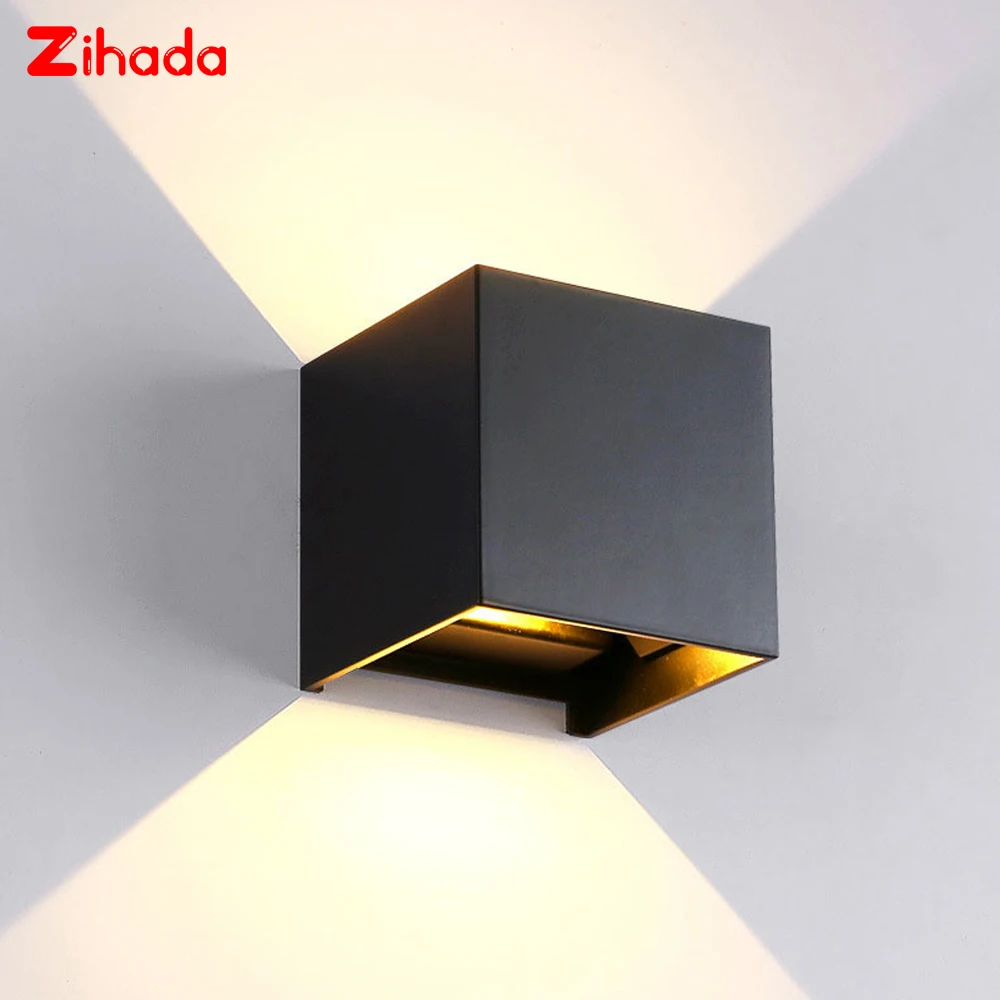 Квадратный/круглый настенный светильник Регулируемый алюминиевый COB IP65