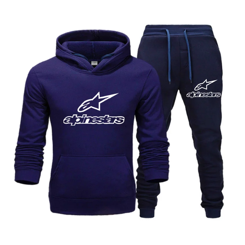 

2021 casual sportswear men's suit hoodie and pants two-piece zipper hooded sweatshirt suit sportswear suit clothing