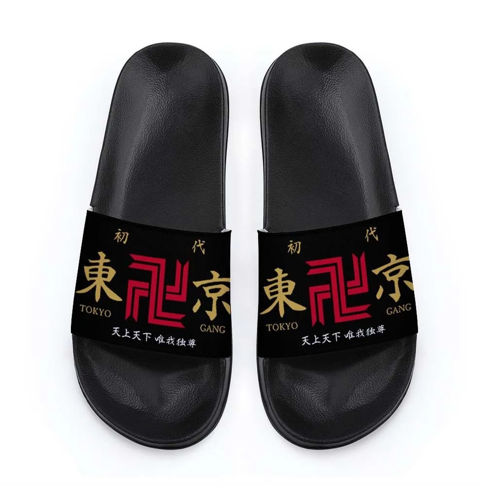 

Tokyo Revengers Anime Toe Slippers Flip Flop Cos Sandals Beach Shoes For Women Men Daily Indoor Outdoor Activities 2021 Summmer
