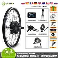 electric bike conversion kit 36v 48v 500w rear rotate wheel motor all waterproof plug 16 29 inch 700c for ebike conversion kit