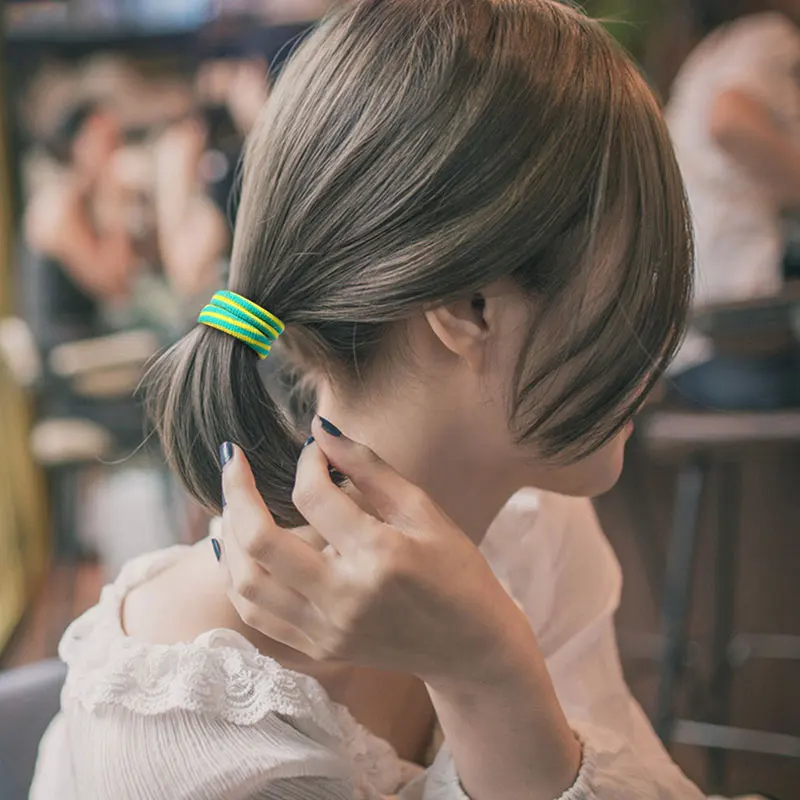 Резинки для волос карамельных цветов 10 шт./лот Женская бесшовная резинка девочек