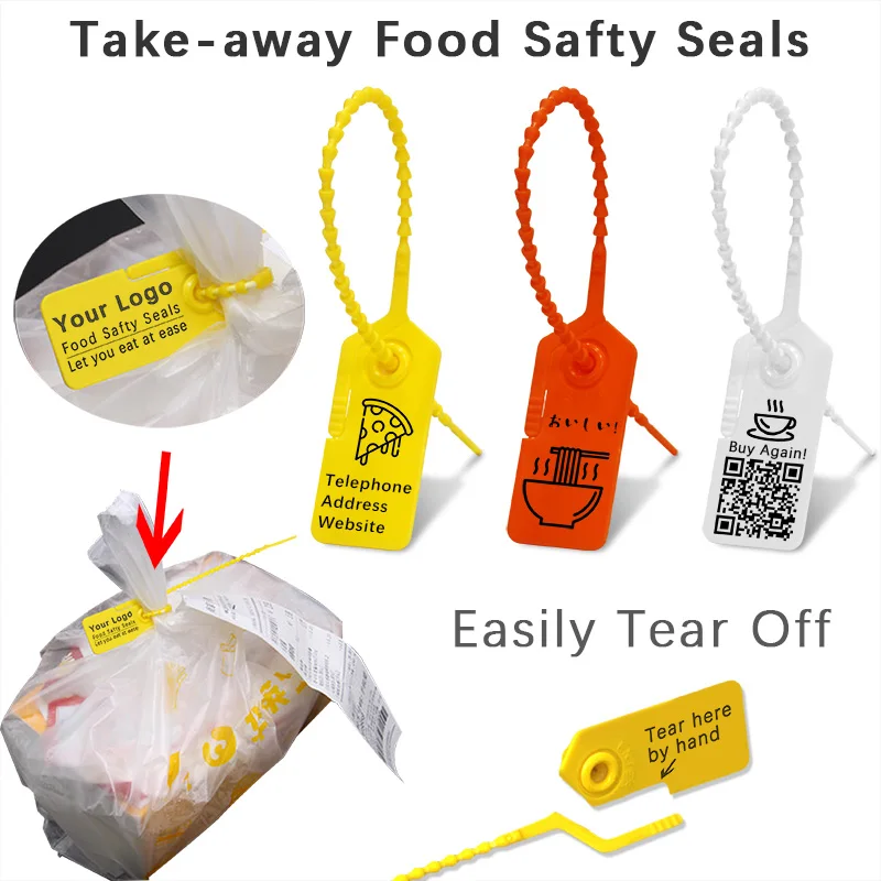 100 шт. одноразовые пластиковые стяжки для упаковки быстрого питания 230 мм/9 1