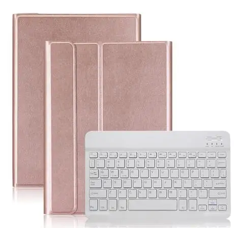 Bluetooth клавиатура чехол для huawei Mediapad T5 10 ткань с 7 подсветкой Клавиатура с подсветкой AGS2-W09/L09 AGS2-L03 Крышка планшета+ ручка - Цвет: Light Keyboard case