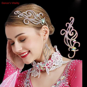 Головной убор ручной работы из воловьей кожи для танца живота, латиноамериканских танцев, бальных танцев