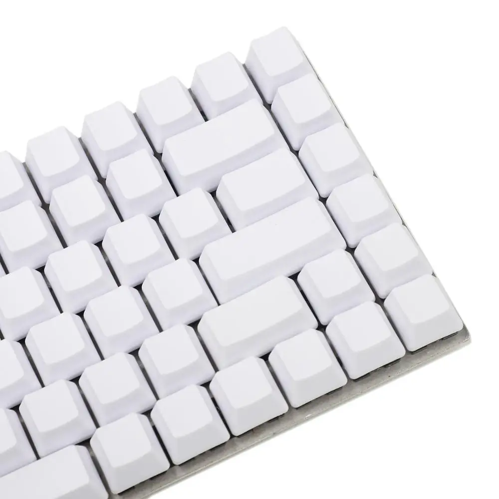 Белые черные толстые клавиатуры YMDK PBT 84 68 64 пустые клавиши OEM профильные колпачки