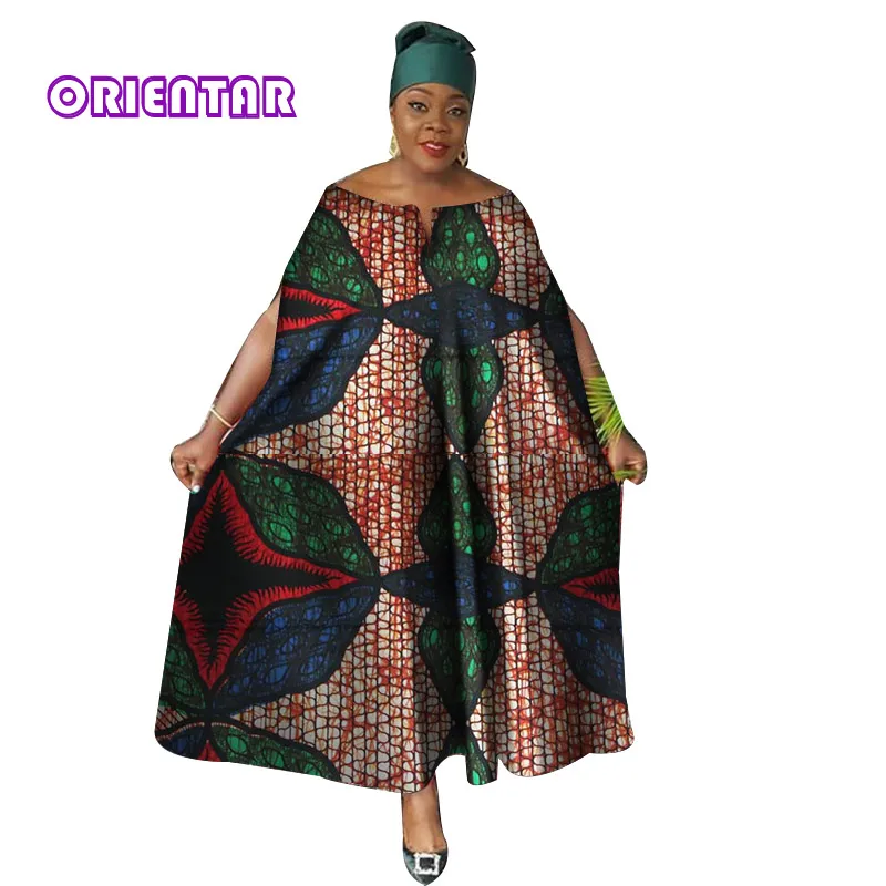 Повседневные африканские платья для женщин Макси Платье с Африканским восковым