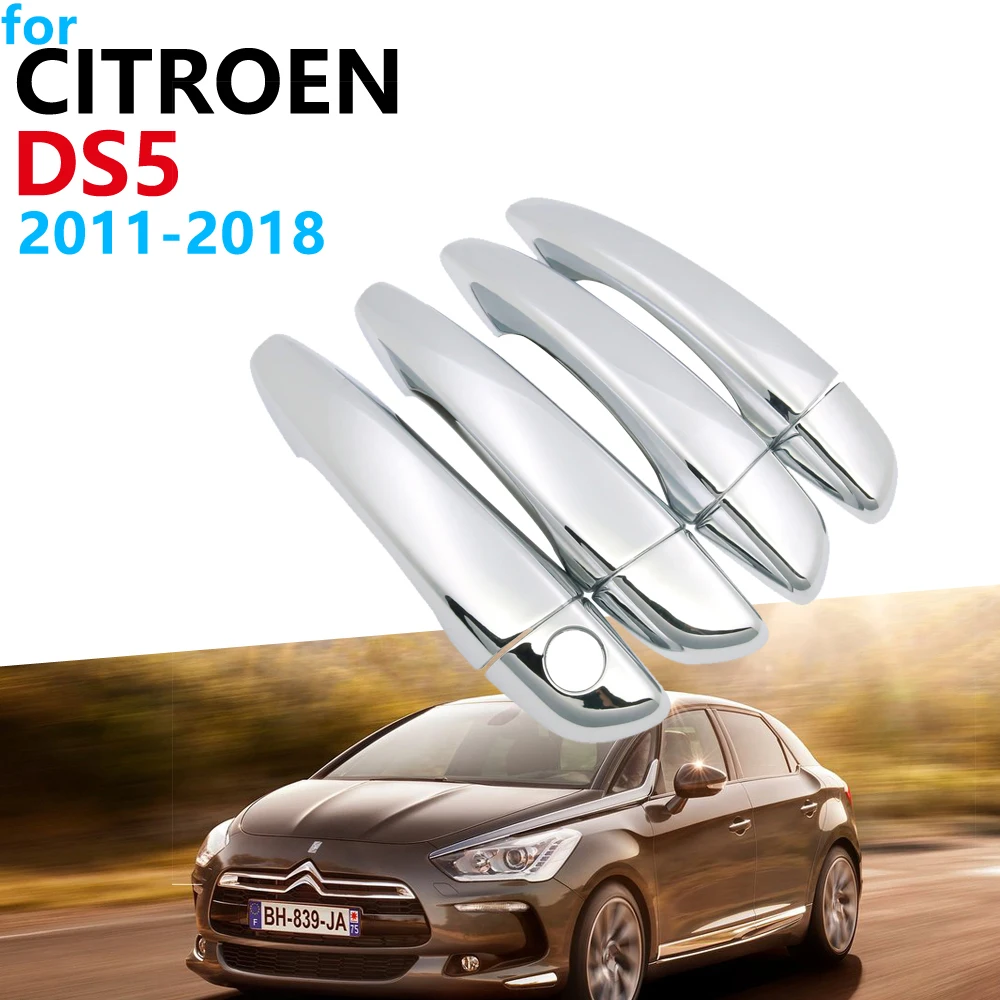 Роскошный Хром Внешний дверные ручки крышки Накладка комплект для Citroen DS5 2011 ~ 2018