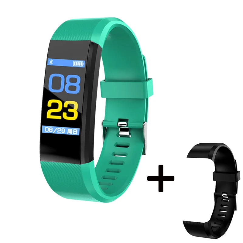 Light blue BAND Умный Браслет LIGE для мужчин и женщин, умные часы, монитор сердечного ритма, кровяное давление, фитнес-трекер, спортивный браслет для ios Android+ коробка - Цвет: Light blue BAND