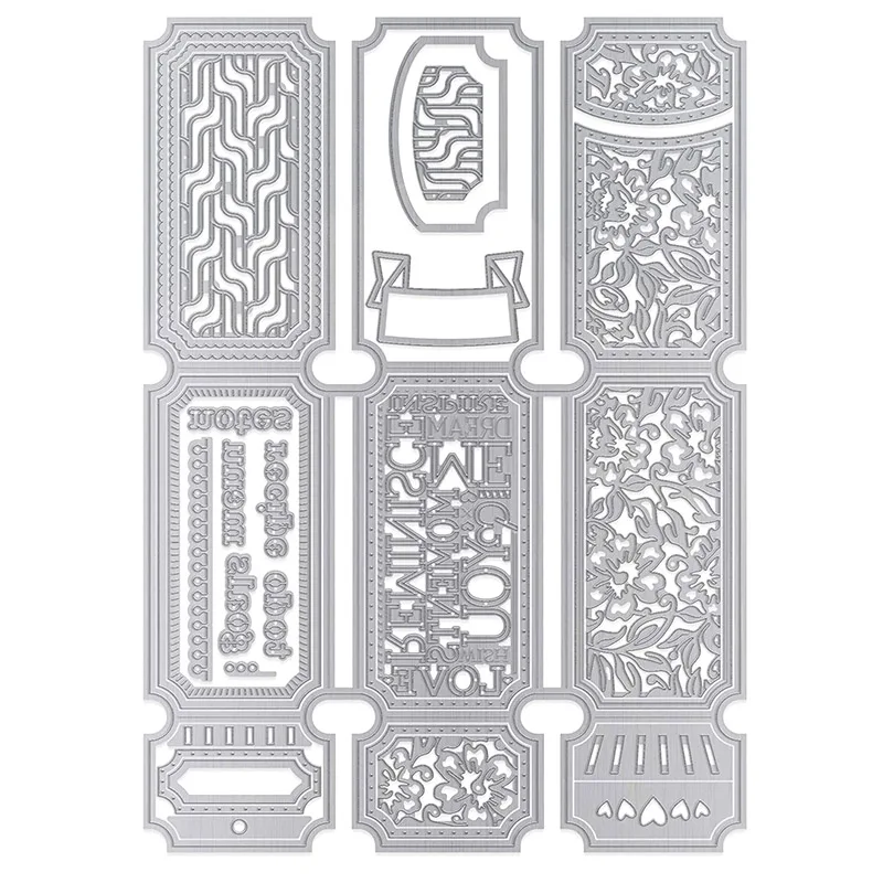 Большой Резной кошелек для рукоделия металлические резные штампы скрапбукинга