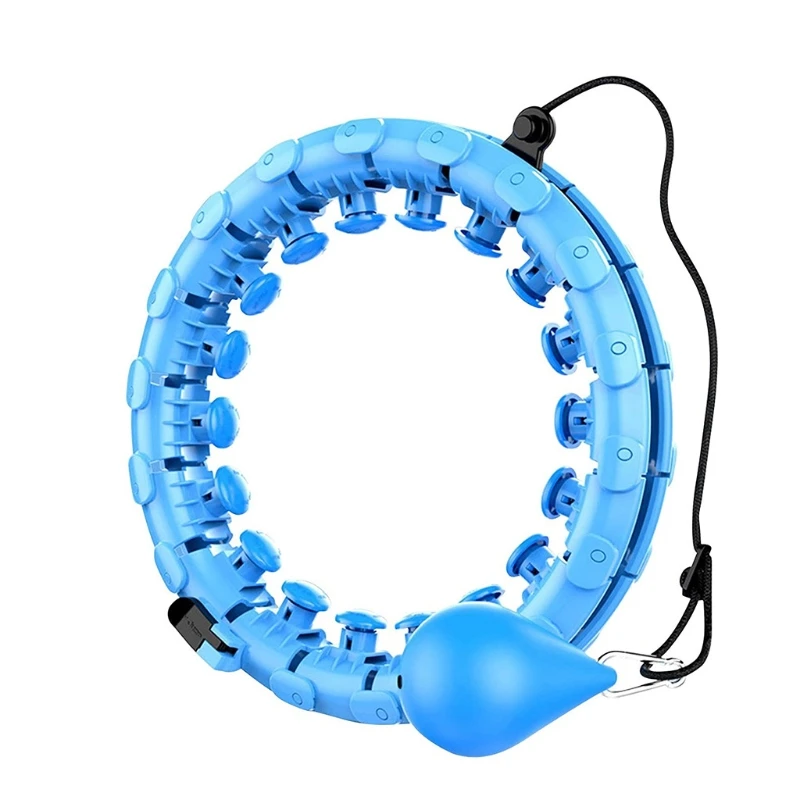 

H7JC Weighted Fitness Ring for Adults & Kids Beginners Exercising 2 in 1 Abdomen Fitness Weight Loss Massage 360°