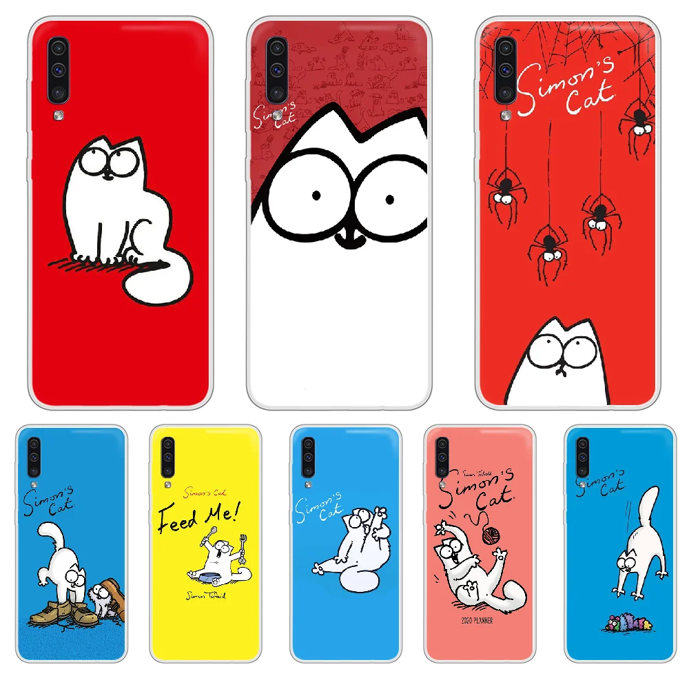 Чехол для телефона Simons Cat чехол XIAOMI Redmi Note 3 4 5 6 7 8 9 9s Pro max 8T 4X прозрачный силиконовый