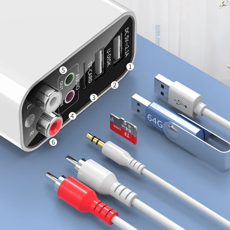 

Bluetooth 5.0 Transmitter and Receiver 2-In-1 Wireless Bluetooth Adapter for TV Home Stereo System