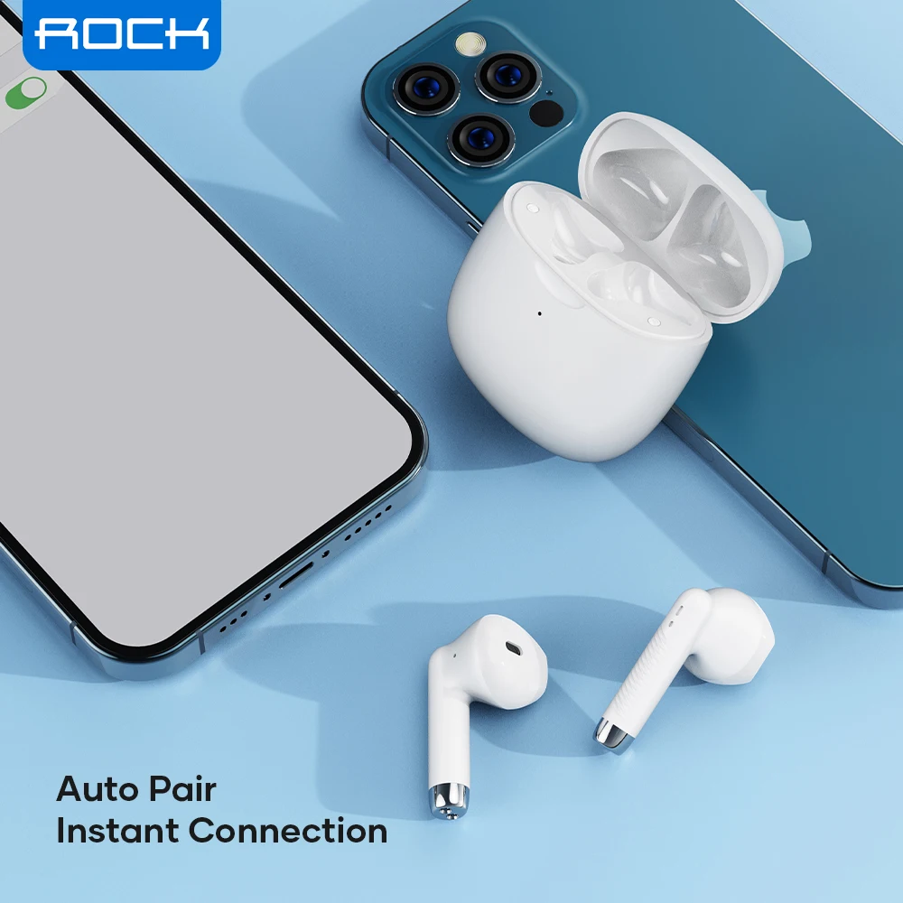 TWS-наушники ROCK True Wireless с поддержкой Bluetooth 5 1 и зарядным футляром | Электроника