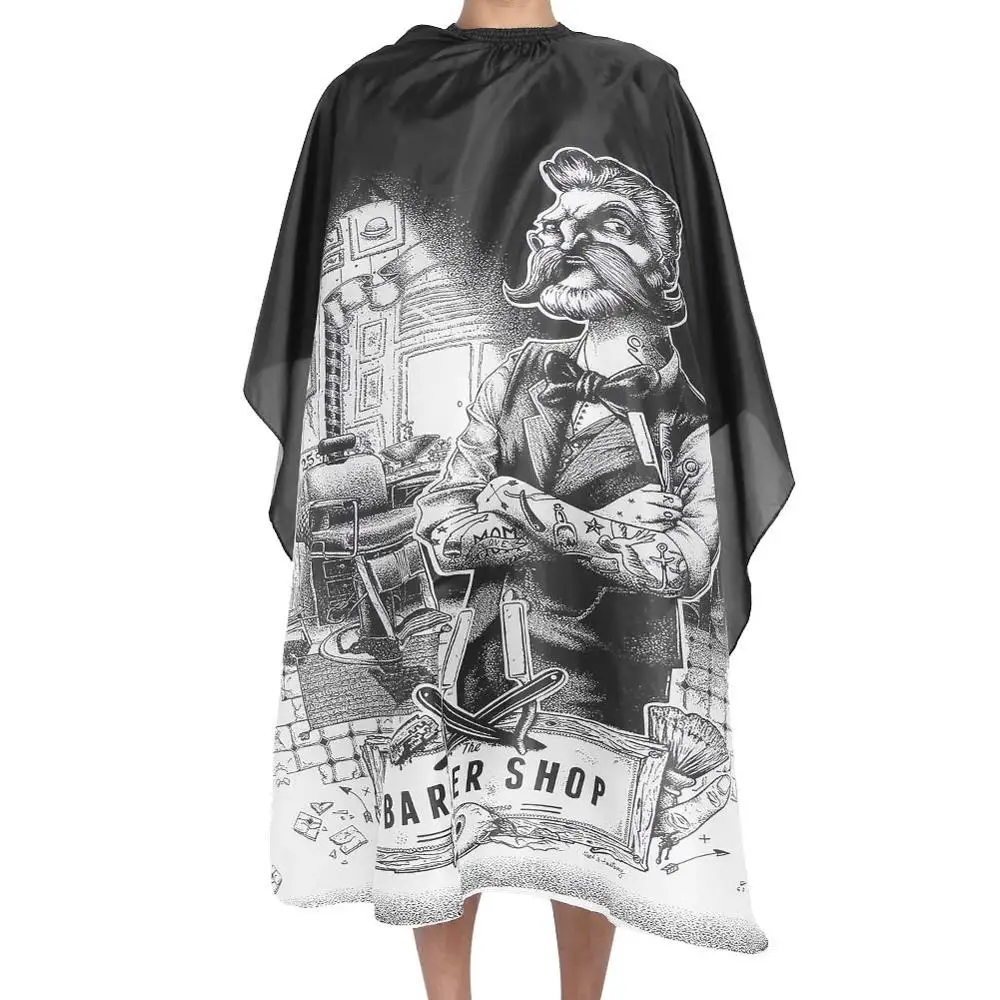 

Waterproof Hairdressing Salon Cloth Barber Cape Gown Anti-static Barber Wrap 150*135cm Hair Styling Apron Tattoo Supplies Capes