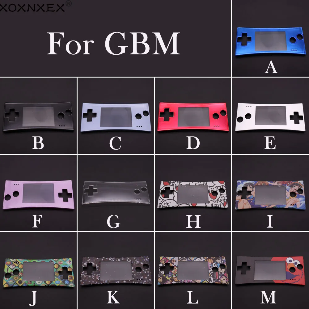 XOXNXEX 1 pcs Top quality front shell cover faceplate case for GBM Gameboy micro System