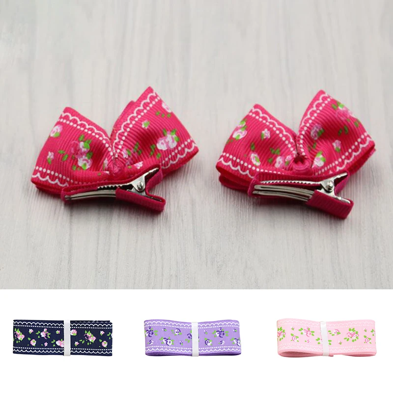 Детская Трехцветная Цветочная лента 25 мм украшения для волос сделай сам