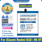 Аккумулятор LOSONCOER BP41 100% мА  ч для Xiaomi Redmi K20  Mi 9T 5500, мобильный телефон оригинал