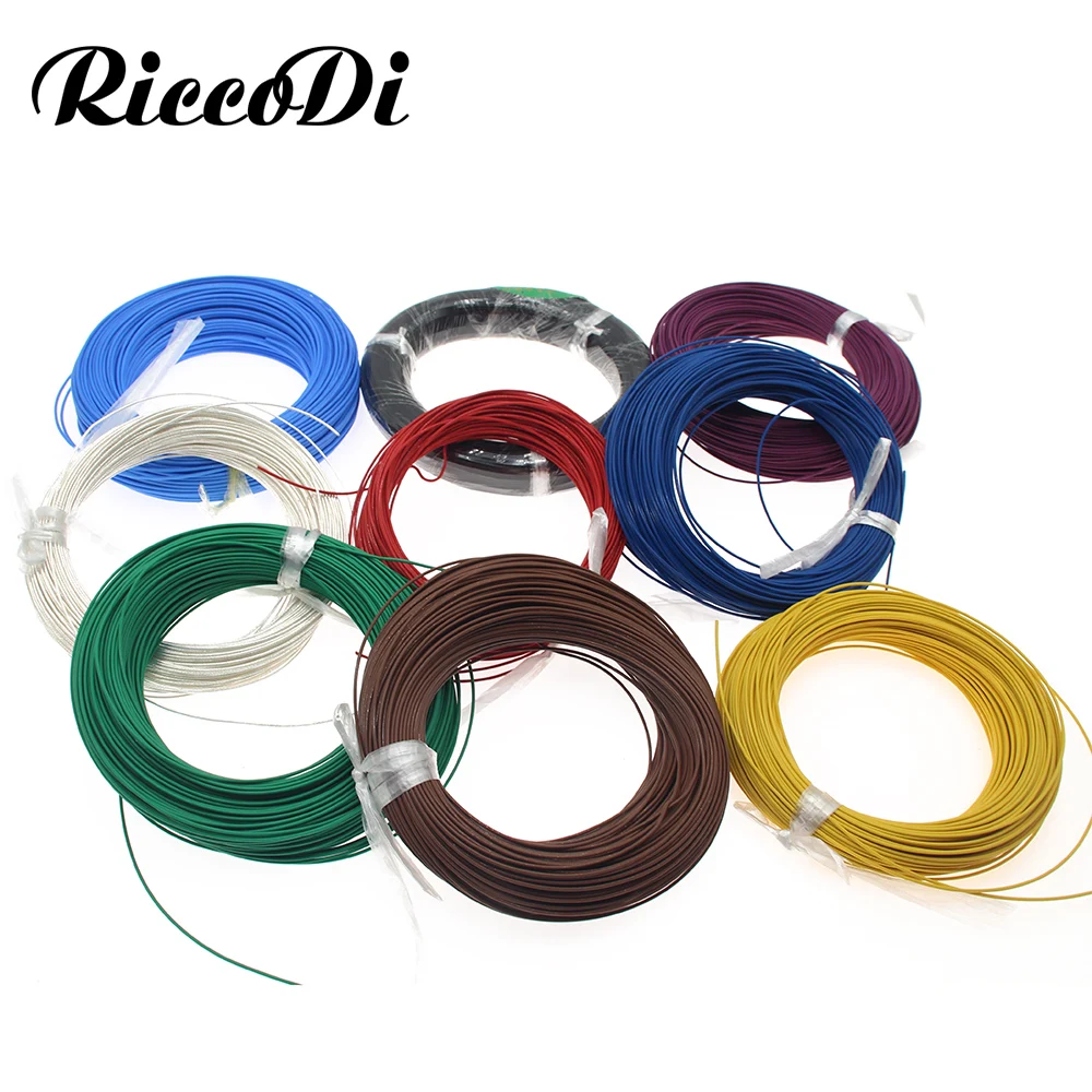 20 м 18AWG FEP посеребренный медный многожильный провод кабель