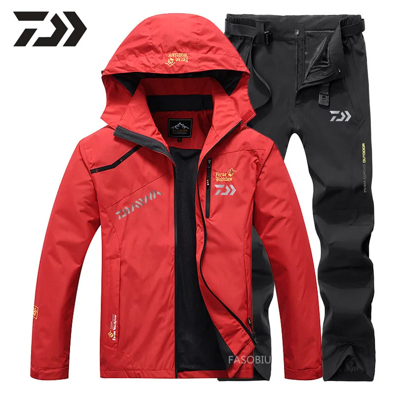 

2021 New Fishing Suit Men Spring Autumn Thin Fishing Clothing Hooded Sports Hiking Fishing Jacket Outdoor Clothes Fishing Wear