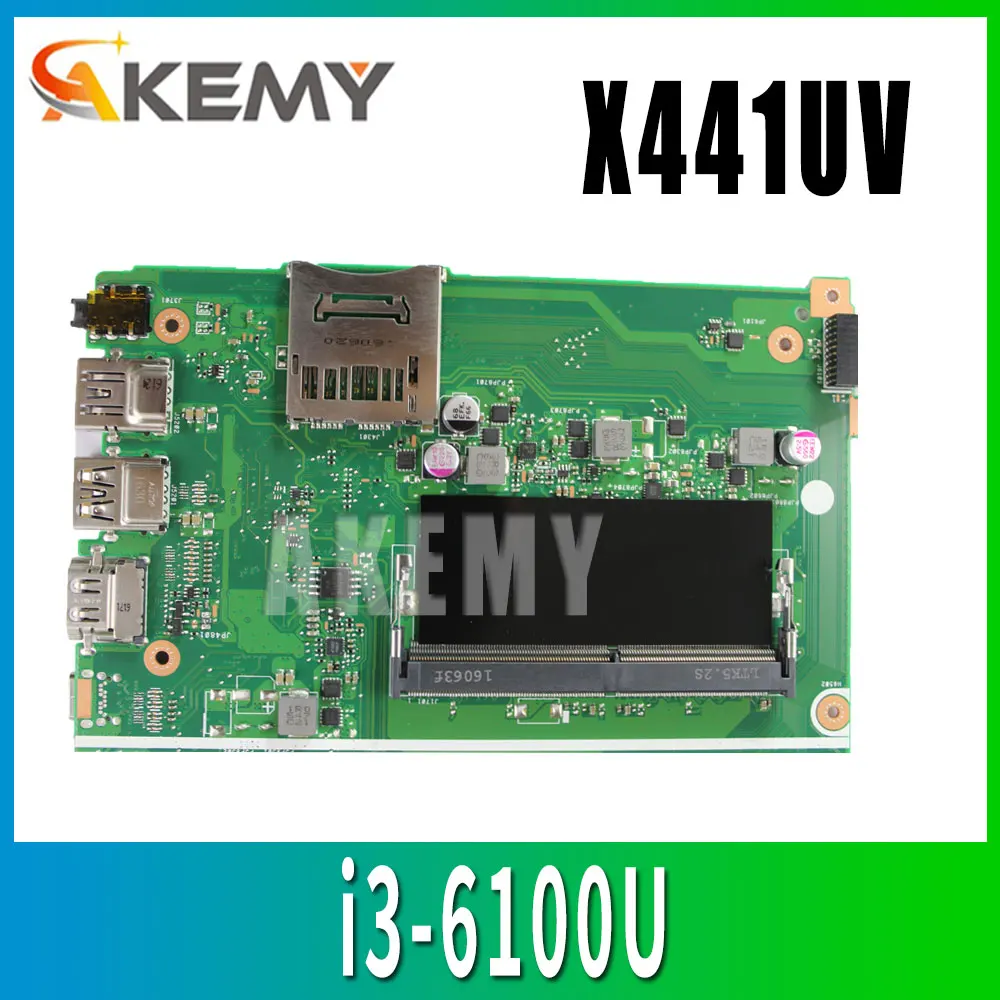 X441UV материнская плата для ноутбука ASUS X441U REV2.1 i3 6100U графический процессор GT920MX с 4