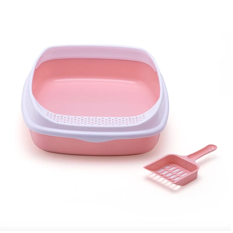 Туалет для домашних питомцев с высокой лопаткой съемный контейнер кошачьего