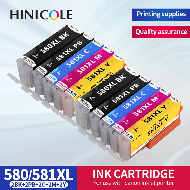 Картридж для принтера Canon PGI 580 CLI 581 580XL Pixma TS6150 TS6151 TR7550 TR8550 TS8150 TS8151|Чернильные