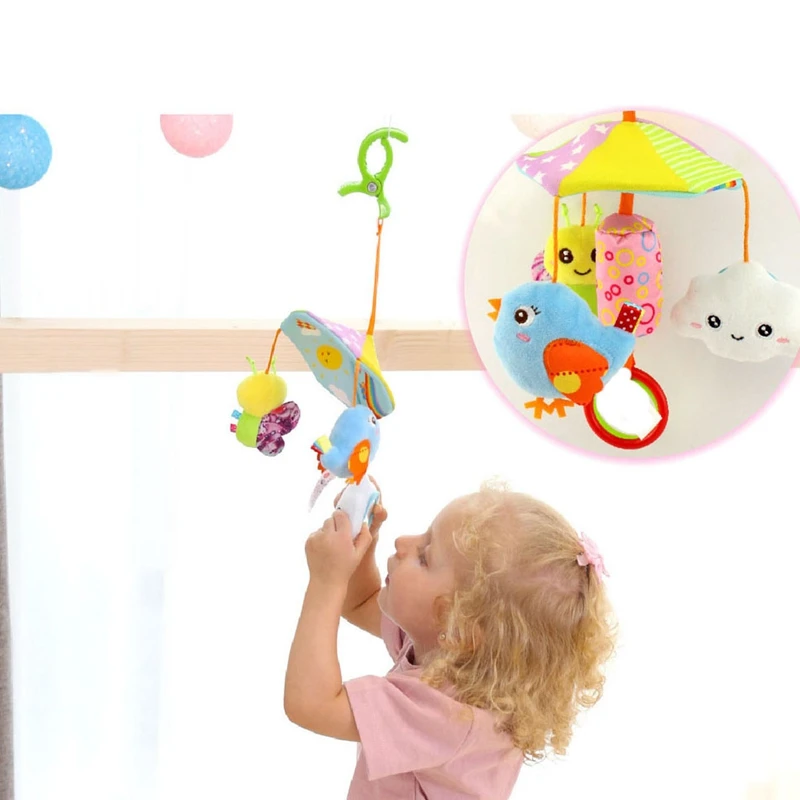 

Baby Toys Cute Animal Rattles for Kid Crib Mobile Newborns Toy for Stroller Cart Infant Plush Toy Educational Toys A
