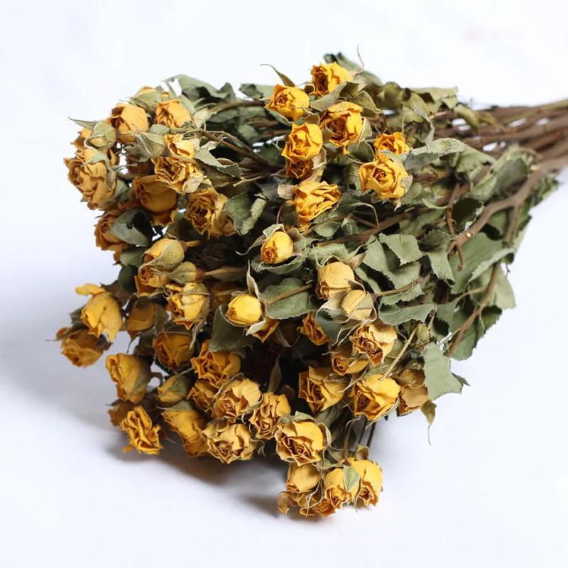 

Natural Real Multi-headed Air-dried Eternal Rose Bouquet Dried Flower For Valentine's/Home Decoration/Wedding/Shooting Props/DIY