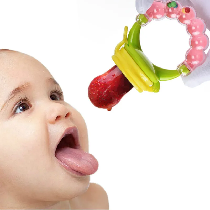 

1pcs Pure Fruit Juice Baby Teether New Pacifier Safety Toddlers Vegetable Fruit Teething Toy Chewable Soother Eat Fruit Food