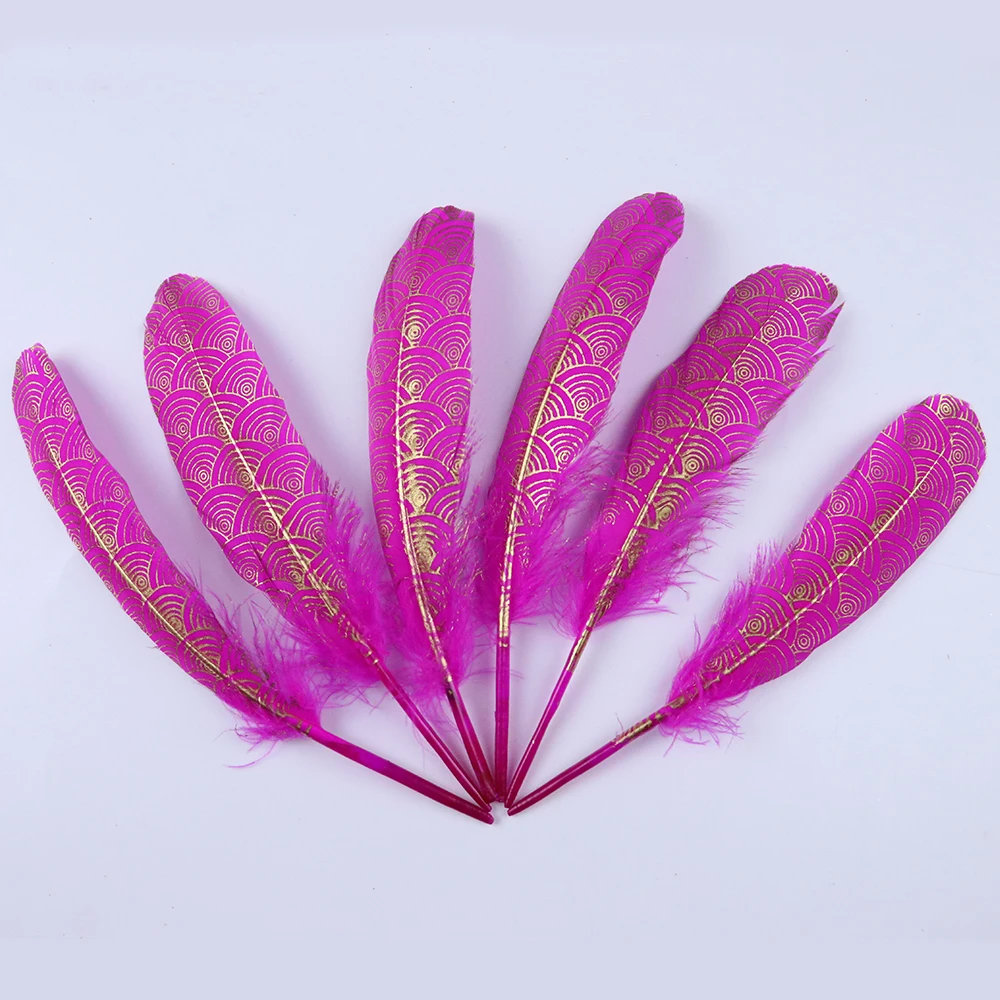 Красивый спрей Золотая Рыба весы шаблон гусиное перо DIY Ювелирные изделия